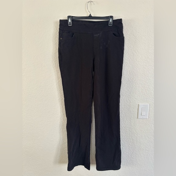 d&co. Denim & Company Black Stretch Pants Size 12T - Picture 1 of 9
